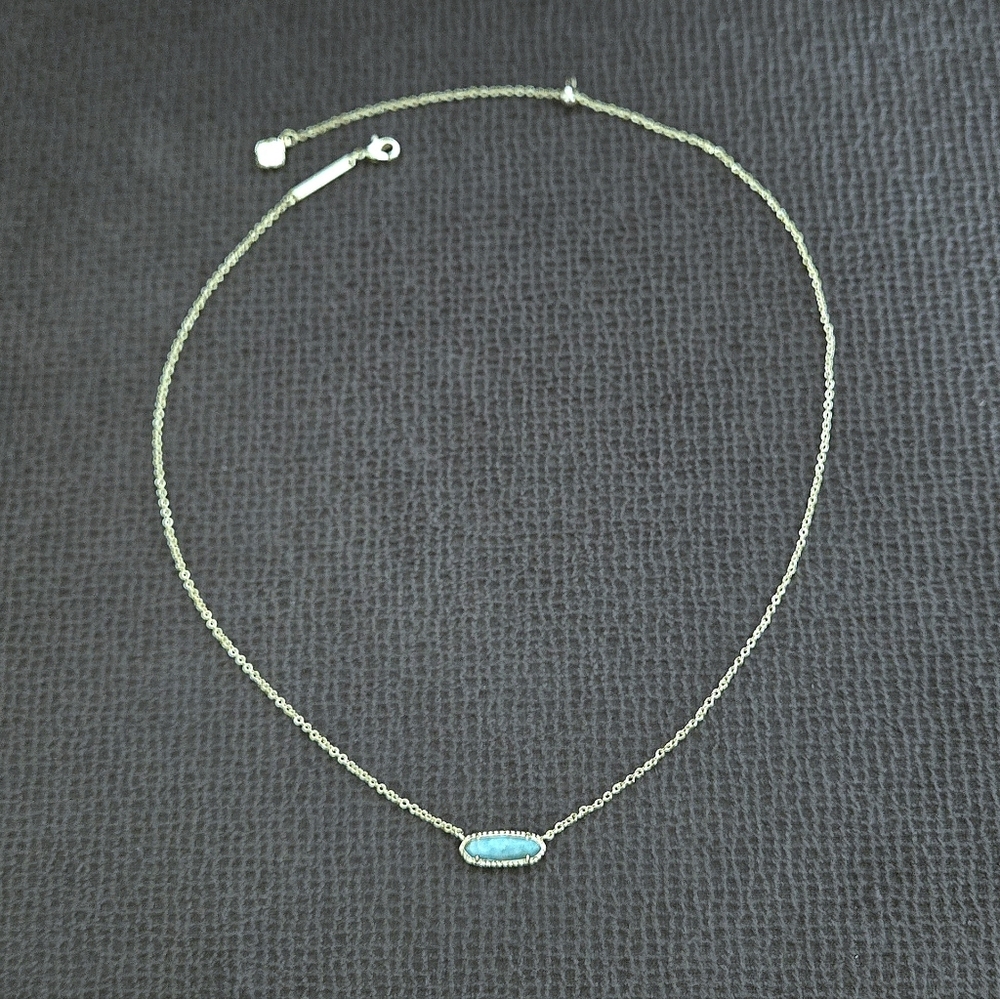 Kendra Scott "Emma" Amazonite Pendant Necklace - NWT - Picture 4 of 16